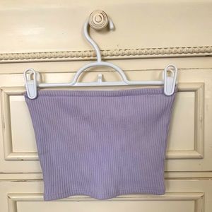 Urban Outfitters Lavender Ribbed Tube Top